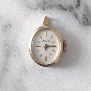 Girard-Perregaux clock pendant 10k gold filled Swiss made